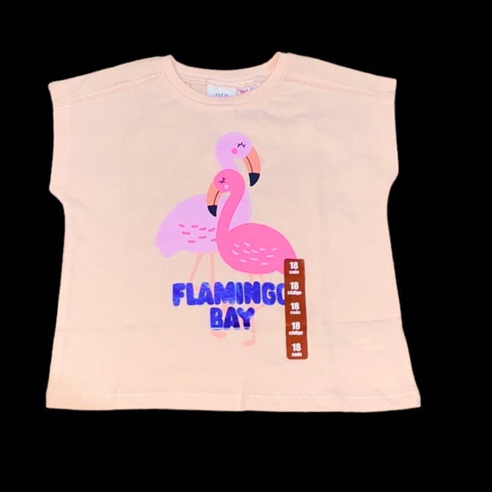 NWT Zara 12-18 months Flamingo Bay shirt